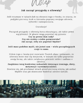 Jak zacząć przygodę na siłowni?